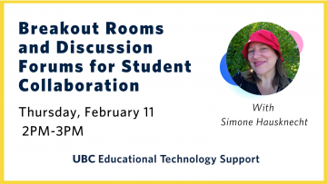 Breakout Rooms and Discussion Forums for Student Collaboration