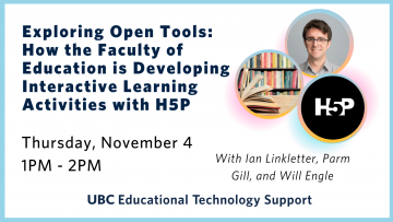 Exploring Open Tools: How the Faculty of Education is Developing Interactive Learning Activities with H5P