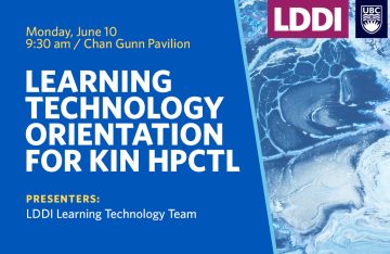 Learning Technology Orientation for KIN HPCTL